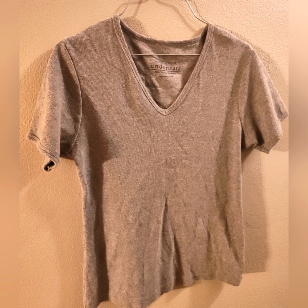 Victoria Secret Underware Ribbed Tee Size L